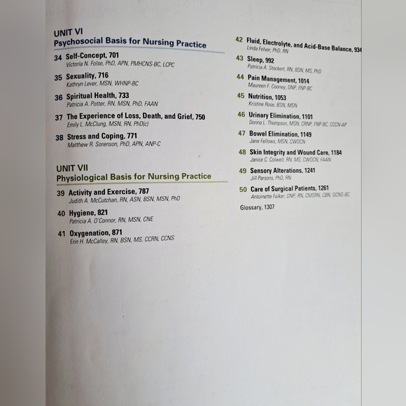 Fundamentals of Nursing 9th Edition Textbook - Picture 6 of 9